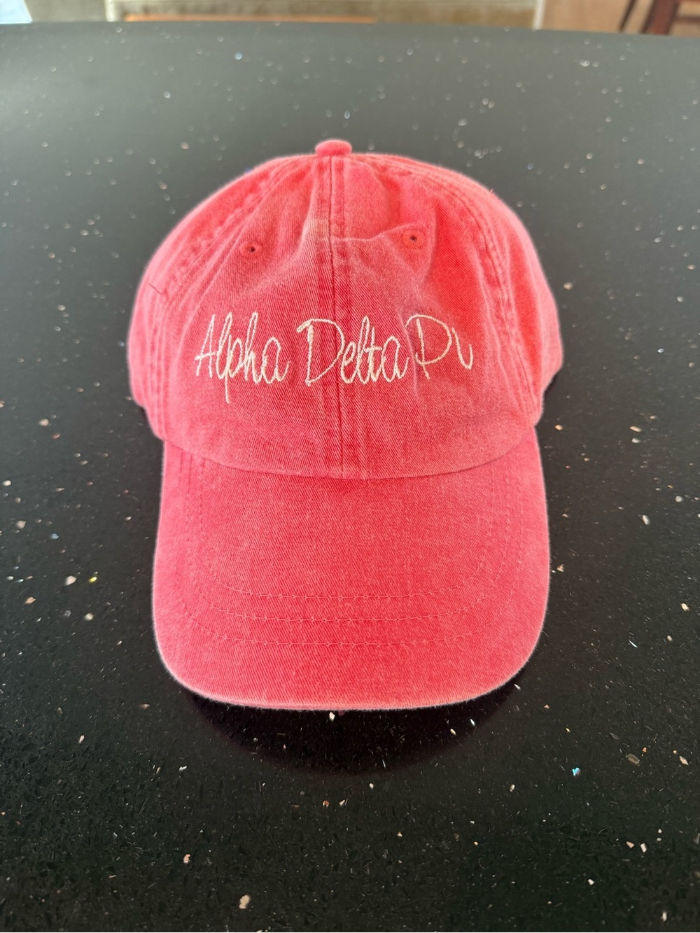 Alpha Delta Pi Red Script Hat